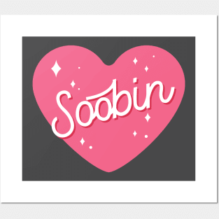 TXT Soobin name heart Posters and Art